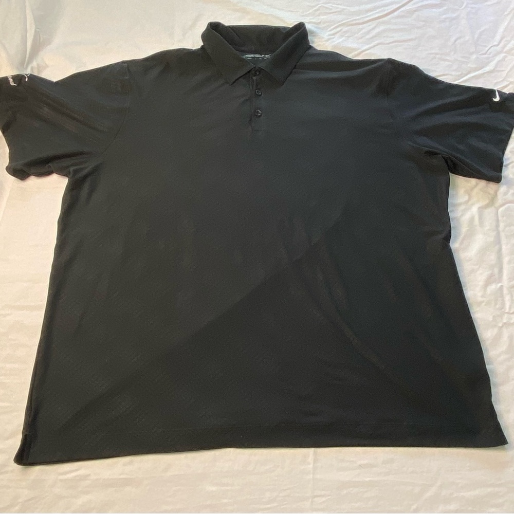 Nike golf Men's Black Polo Shirt XXLarge